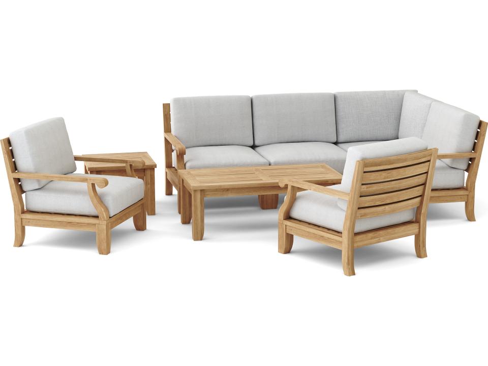 Riviera Luxe 7-Piece Modular Set With Rectangular Table A