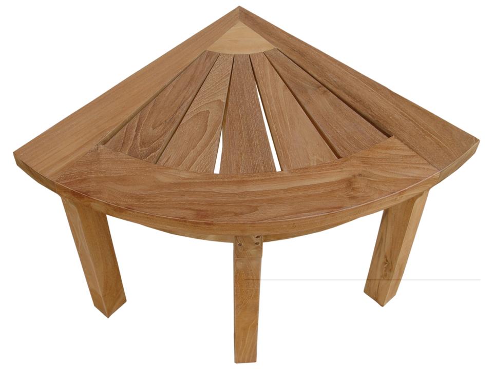 Chapman Corner Shower Stool in Natural