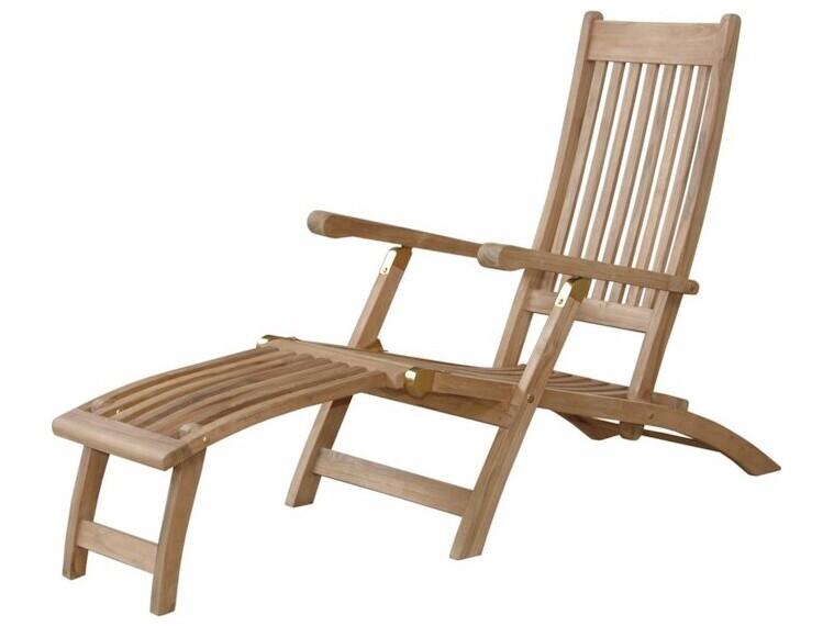 Tropicana Teak Steamer Chaise Lounge