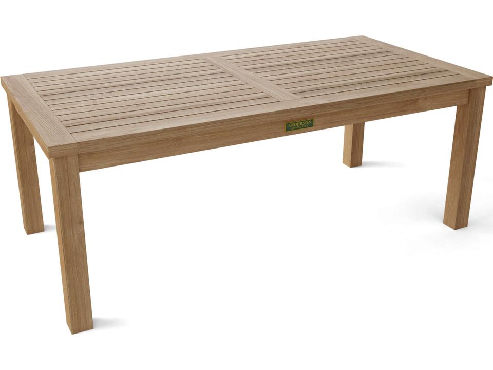 Bahama Rectangle Outdoor Coffee Table in Natural Teak