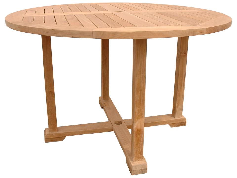 Tosca 47-Inch Round Teak Dining Table
