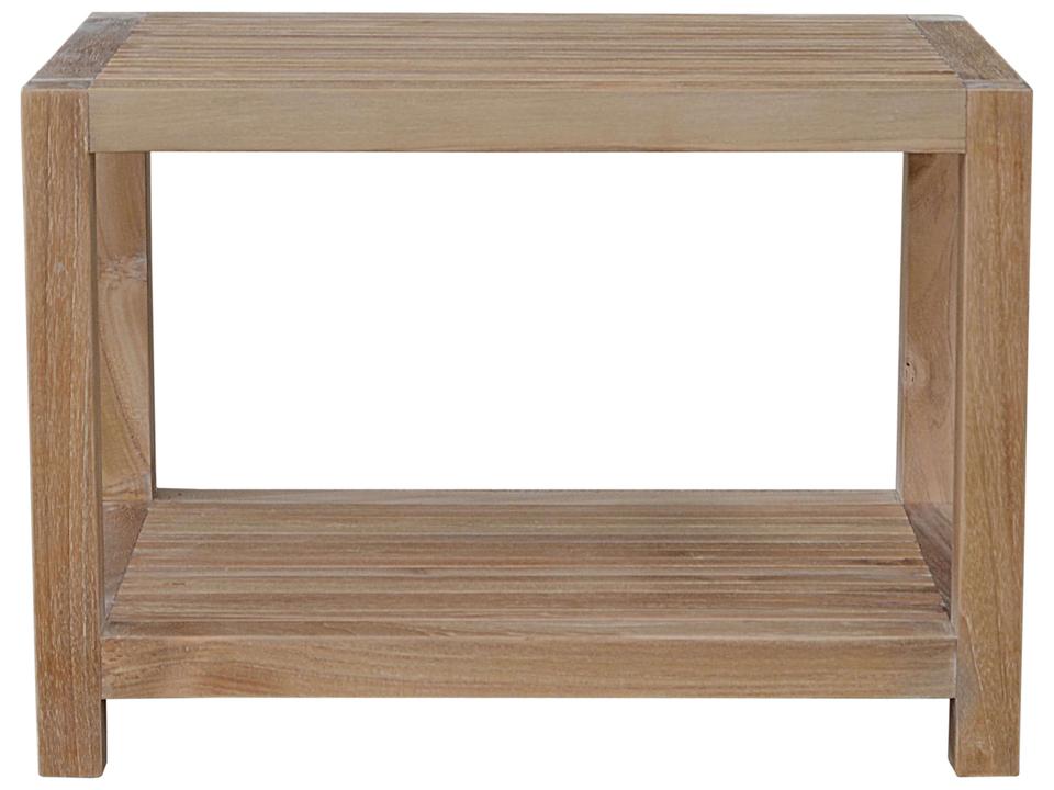 Windsor 2-Tier Side Table in Natural Teak Wood