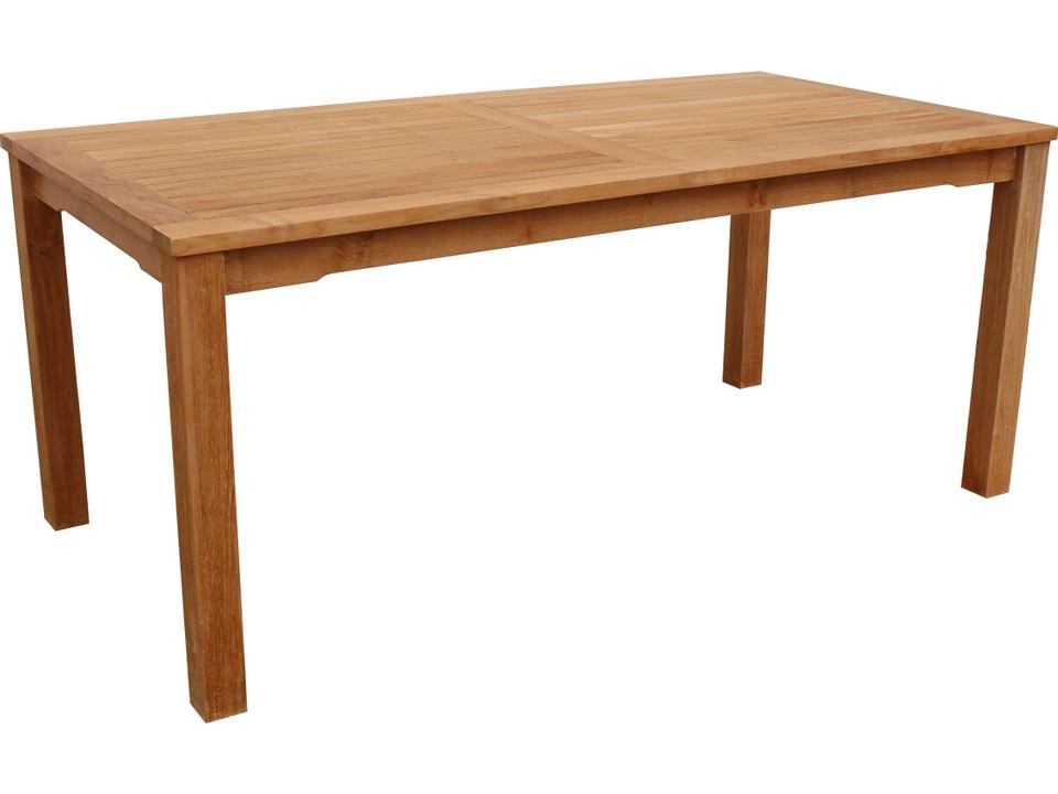 Bahama 70-Inch Teak Rectangular Dining Table with Umbrella Hole