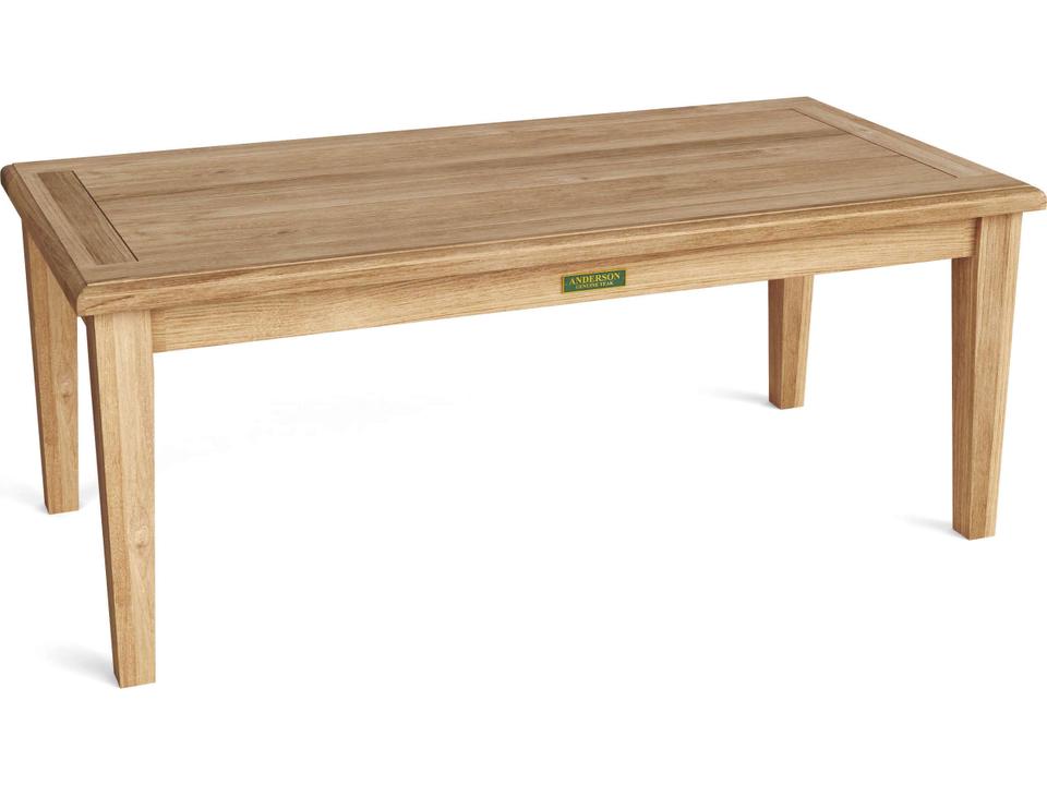 Brianna Rectangular Outdoor Coffee Table in Natural Teak