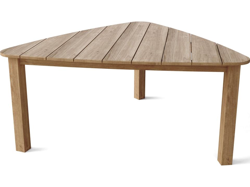 Padua 67-Inch Triangle Teak Dining Table