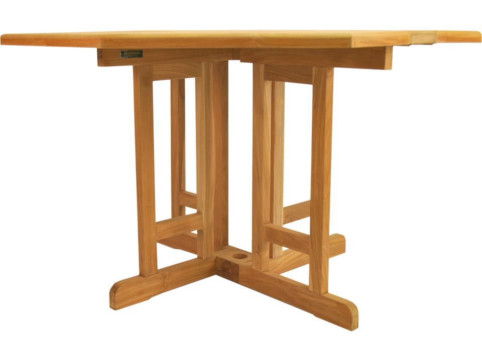 Butterfly 47-Inch Octagonal Folding Dining Table in Natural