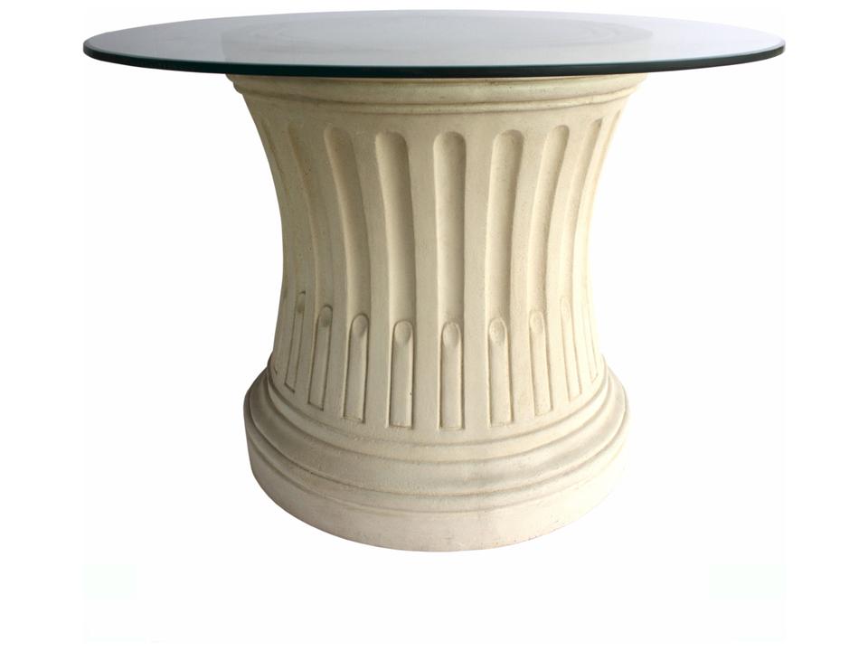 Louis XVI 42-Inch Round Fluted Dining Table