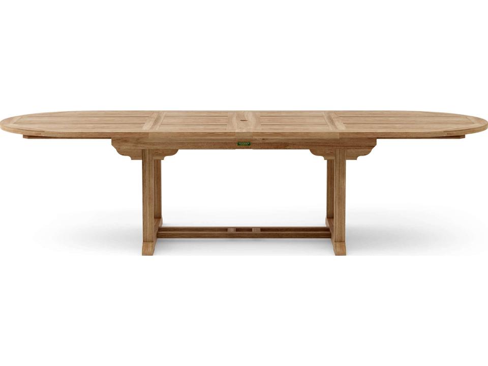 Bahama Oval Extendable Dining Table with Double Extensions