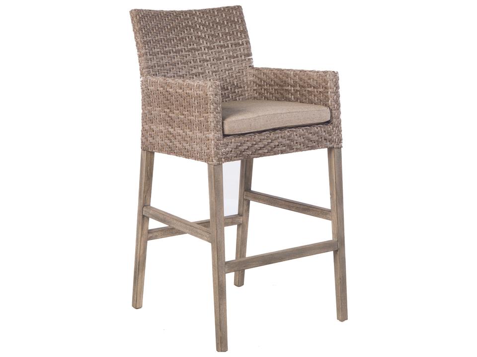Cornwall Vintage Wicker Outdoor Bar Stool