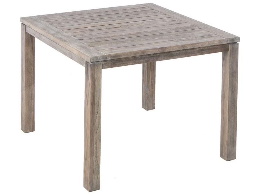 Malvern Rectangle 71 Inch Wood Dining Table with Umbrella Hole