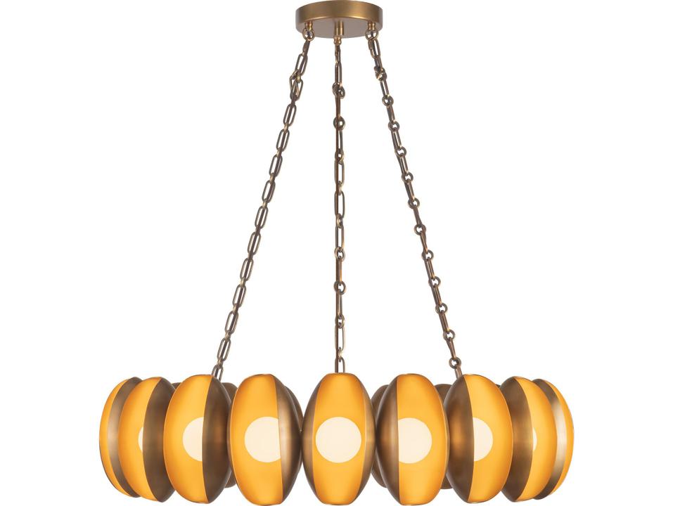 Cortez Vintage Brass Chandelier