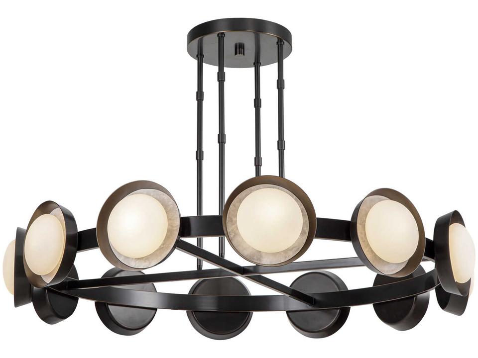Alonso LED Chandelier Large Urban Bronze
