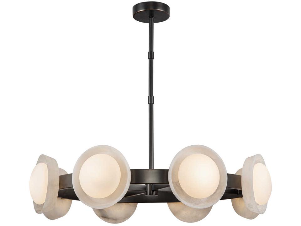 Alonso LED Chandelier Urban Bronze Modern Fixture