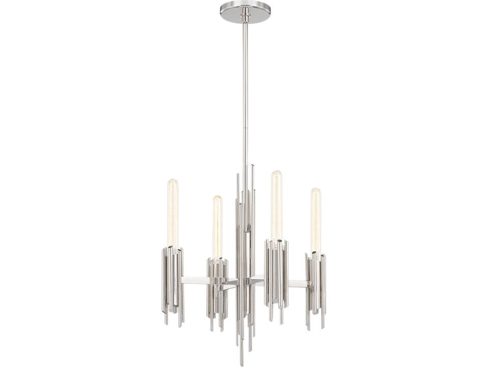 Torres 4-Light Chandelier in Polished Nickel