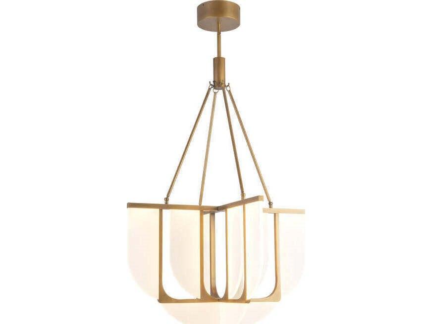 Anders Vintage Brass Chandelier