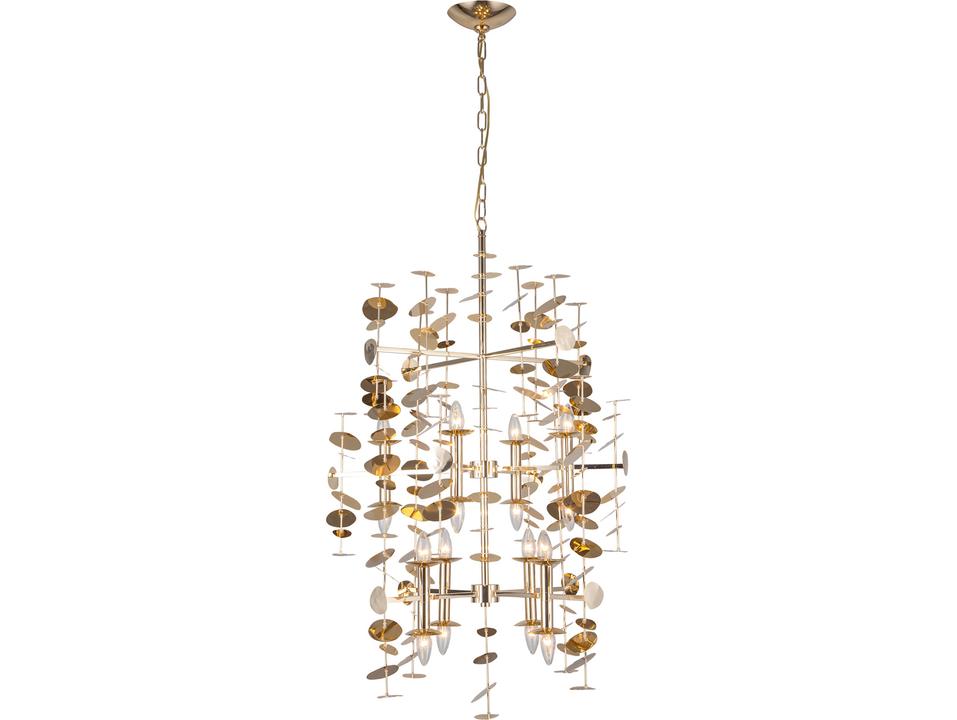 16-Light Yukari Chandelier in Polished Brass Modern