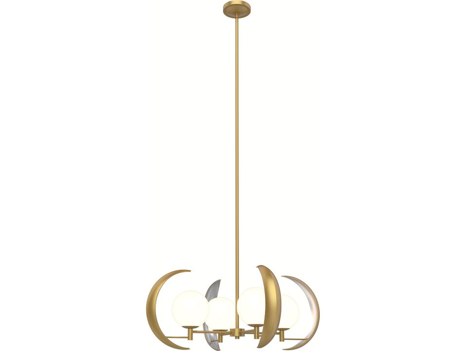 Celeste Chandelier in Vintage Brass Modern Inspired