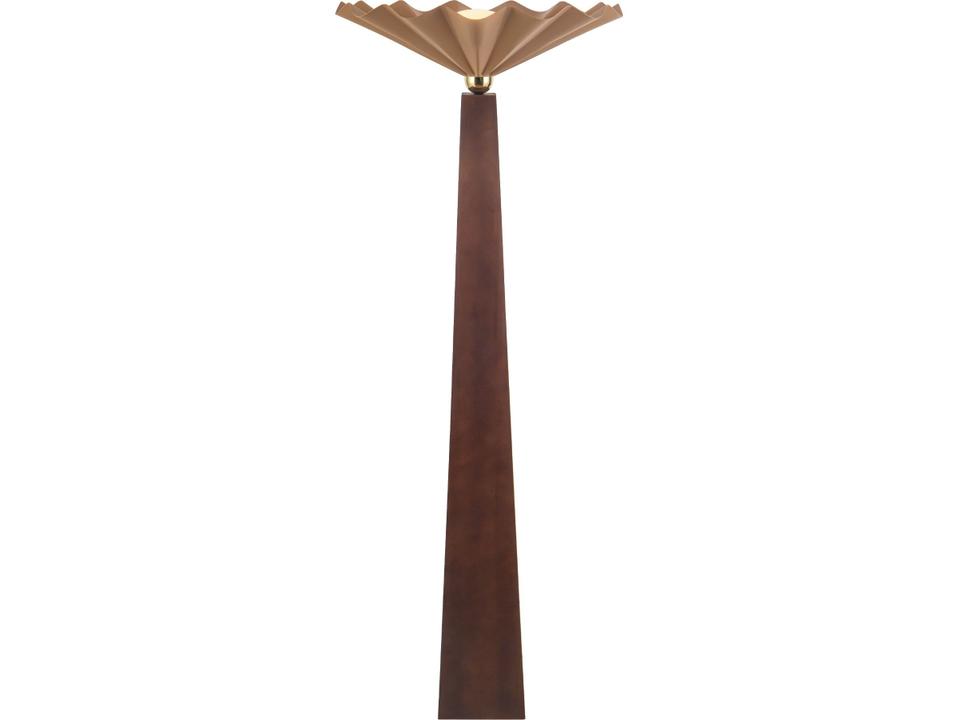 Furrow Peach Brown Floor Lamp