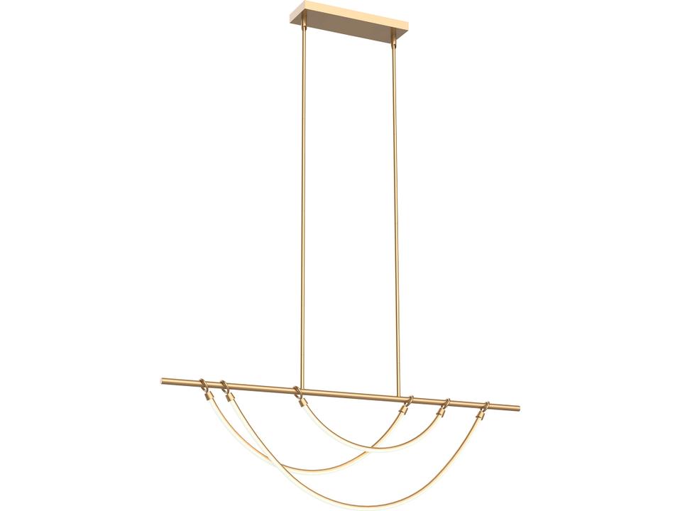 Aryas LED Linear Pendant in Vintage Brass
