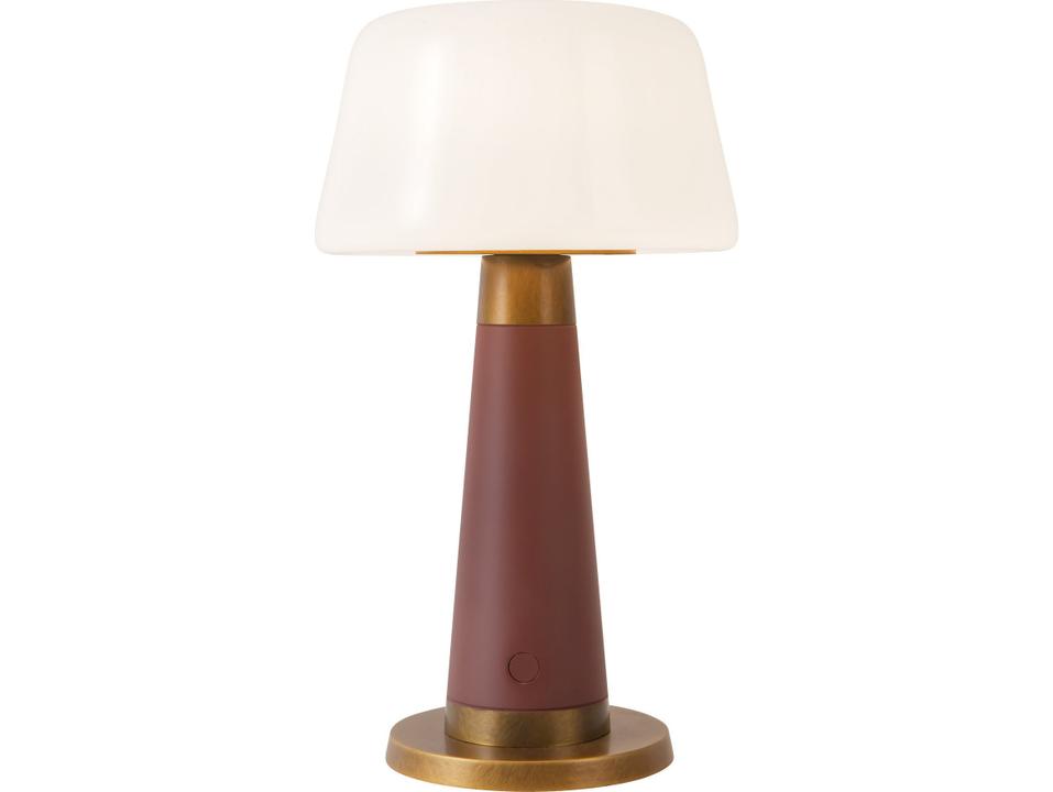 Clemence Burgundy Brown Table Lamp