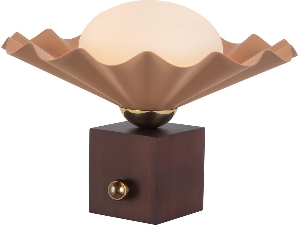 Furrow Peach Orange Table Lamp