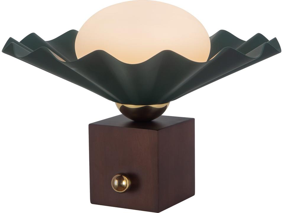 Furrow Pine Green Table Lamp