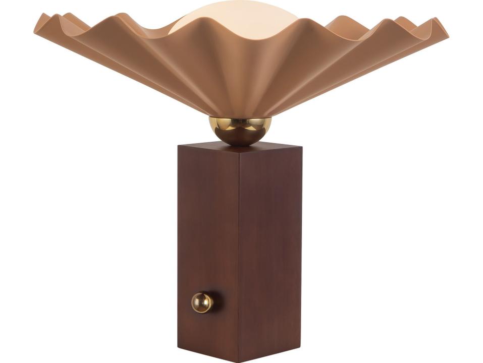Furrow Peach Orange Table Lamp