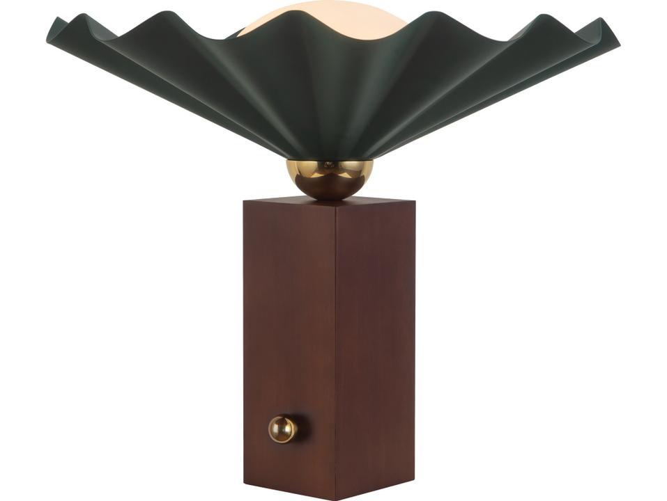 Furrow Pine Green Table Lamp
