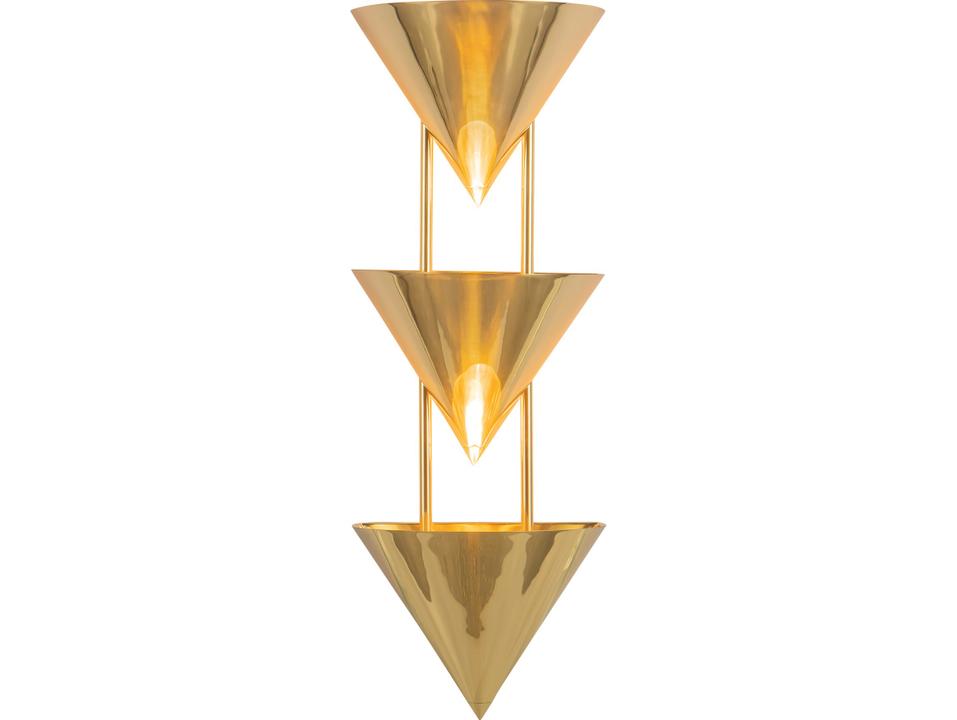 Versus 3-Light Patina Brass Wall Sconce