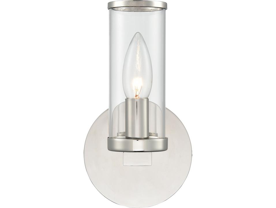 Revolve Wall Sconce in Polished Nickel Modern Classic