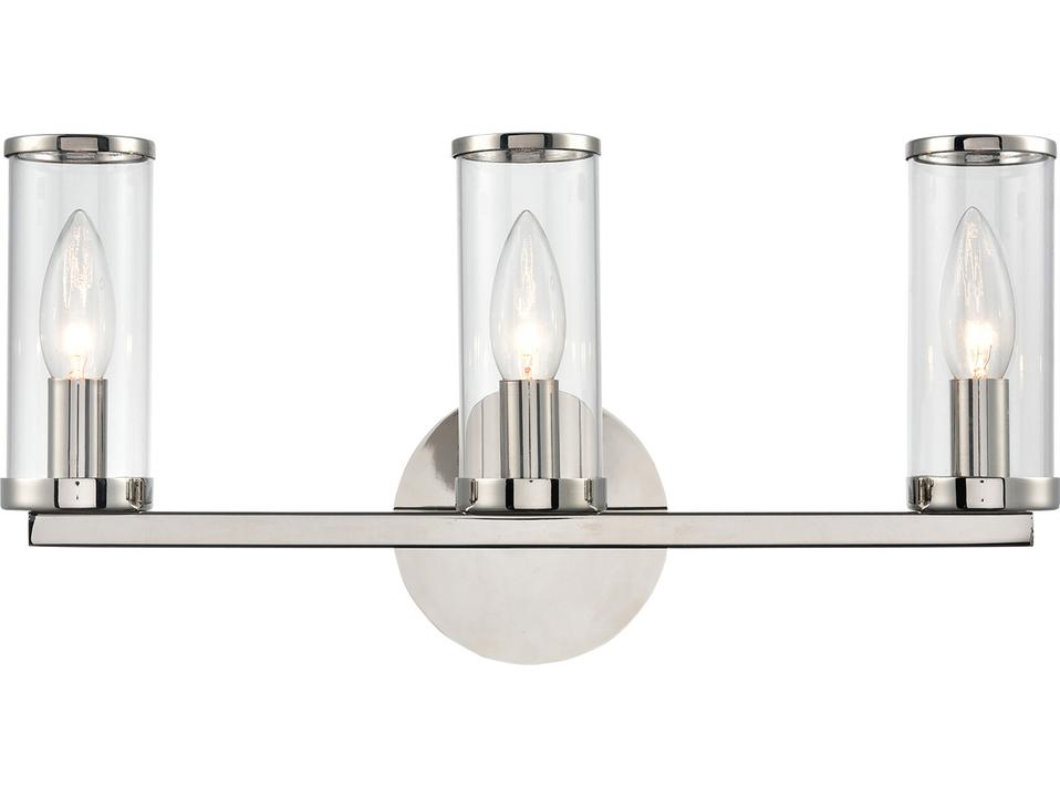 Revolve Vanity Light Polished Nickel Modern