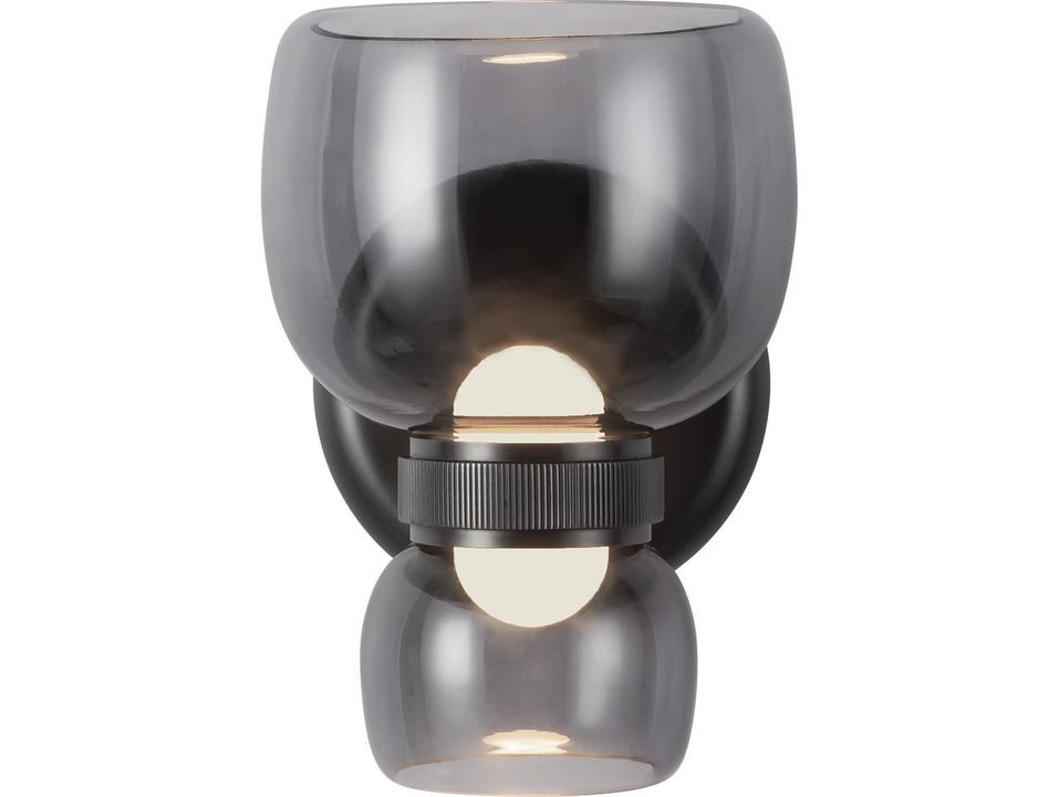 Sutton Urban Bronze Smoked Glass Vanity Light