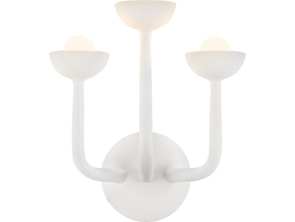 Spade Antique White Wall Sconce