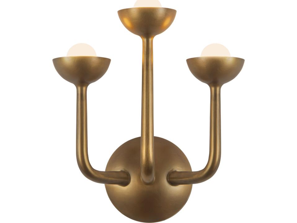 Spade Vintage Brass Wall Sconce