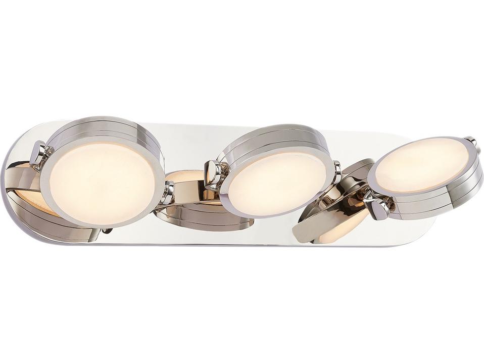 Blanco Polished Nickel Alabaster Vanity Light
