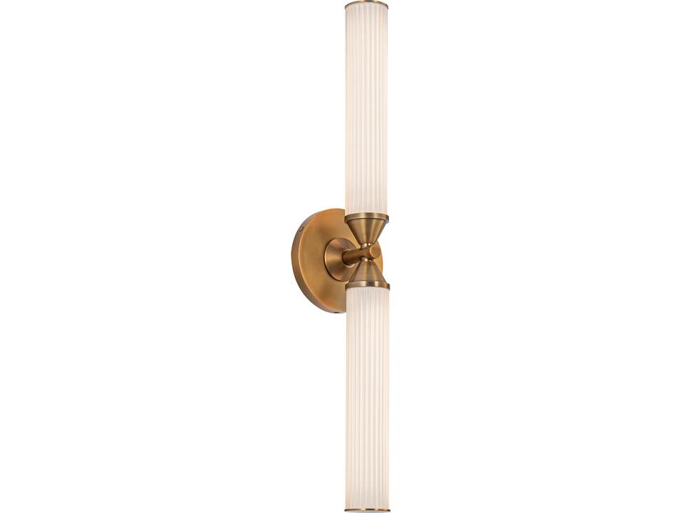 Edwin LED Bath Vanity Light in Vintage Brass
