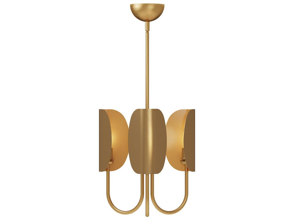 Seno Chandelier Modern Aged Gold