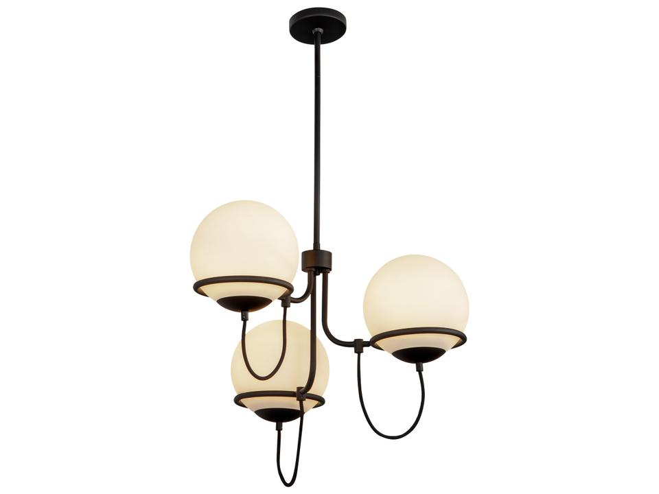 Alba Chandelier Modern Matte Black