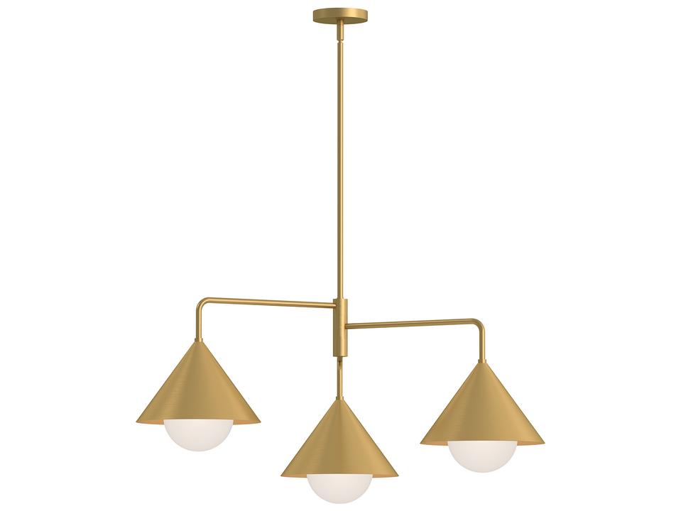 Remy Chandelier Modern Brushed Gold