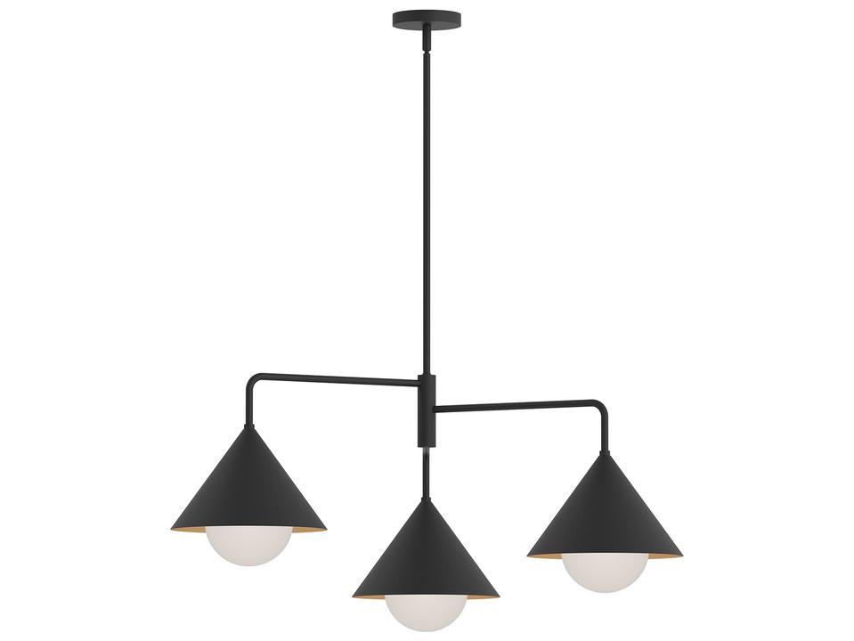 Remy Chandelier Modern Matte Black Light