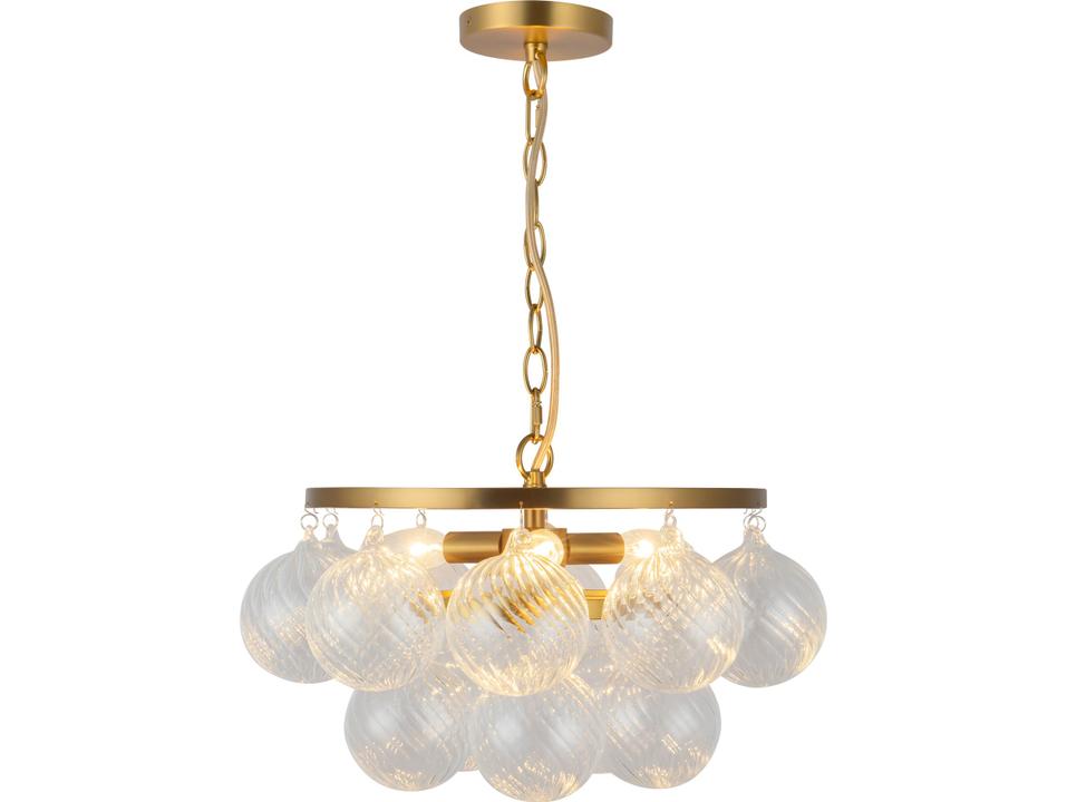 Faye 3-Light Brushed Gold Chandelier