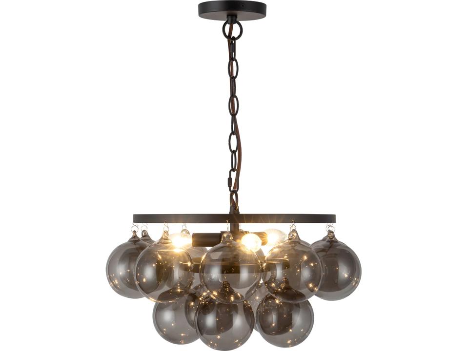Faye 3-Light Matte Black Chandelier