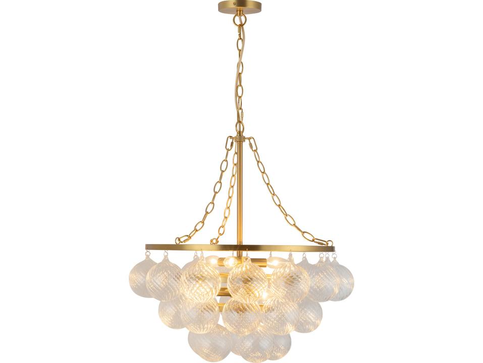 Faye 6-Light Brushed Gold Chandelier