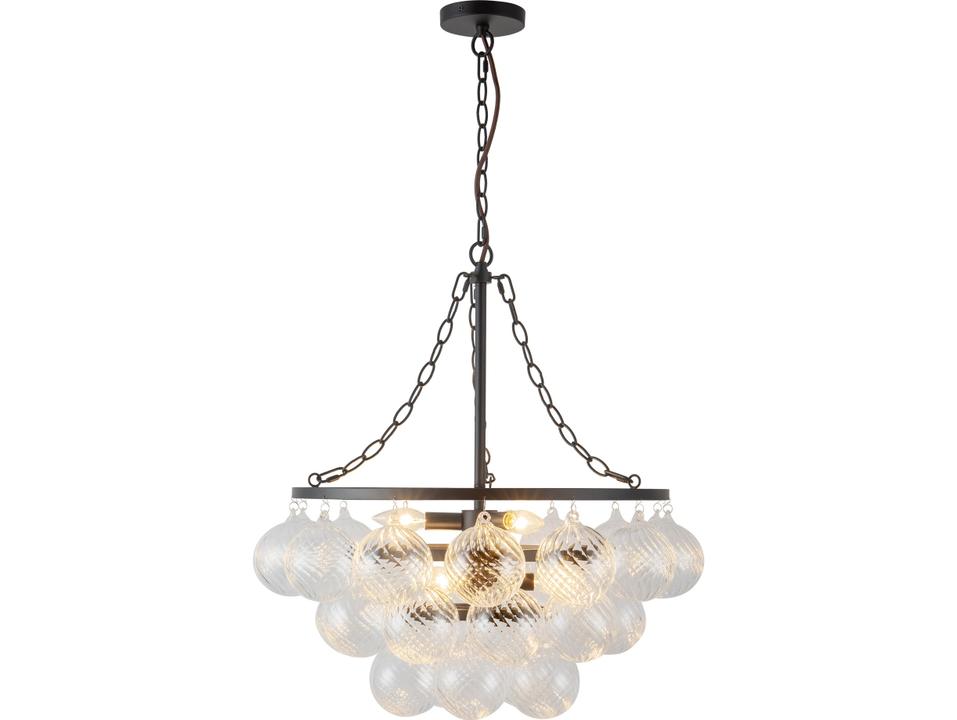 Faye 6-Light Matte Black Chandelier
