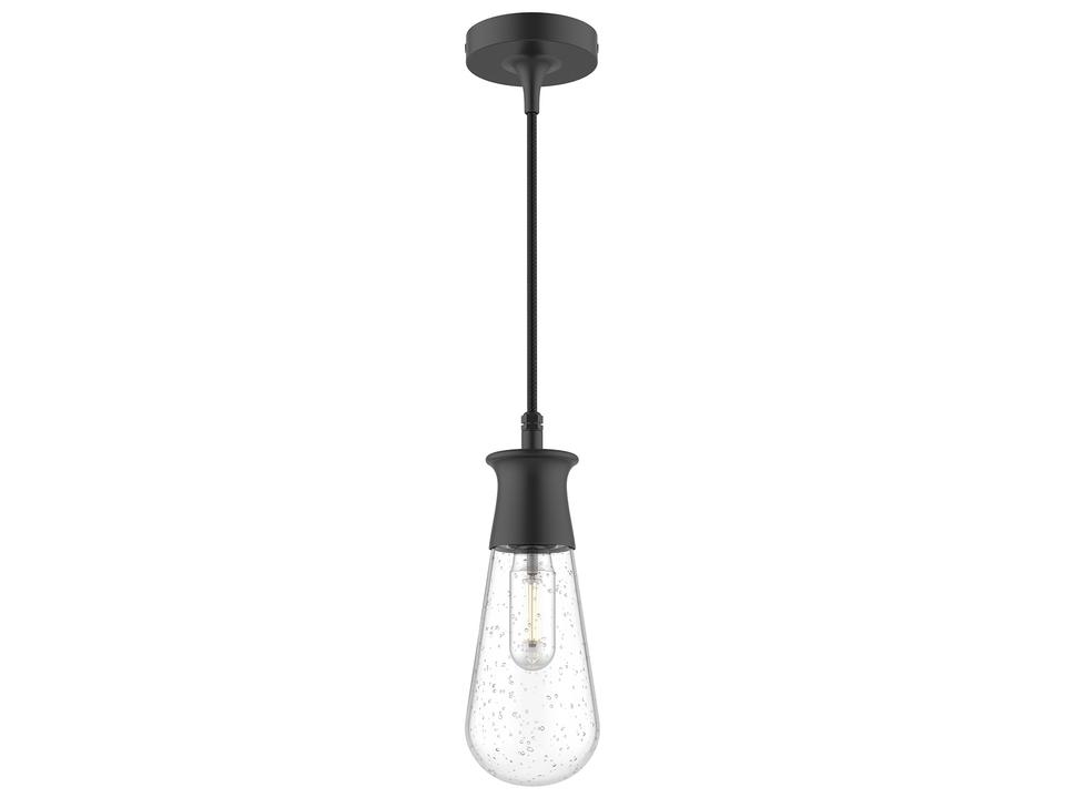 Marcel 4 Inch 1-Light Outdoor Hanging Light in Textured Black