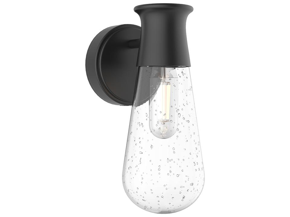 Marcel 1-Light Outdoor Wall Light in Textured Black
