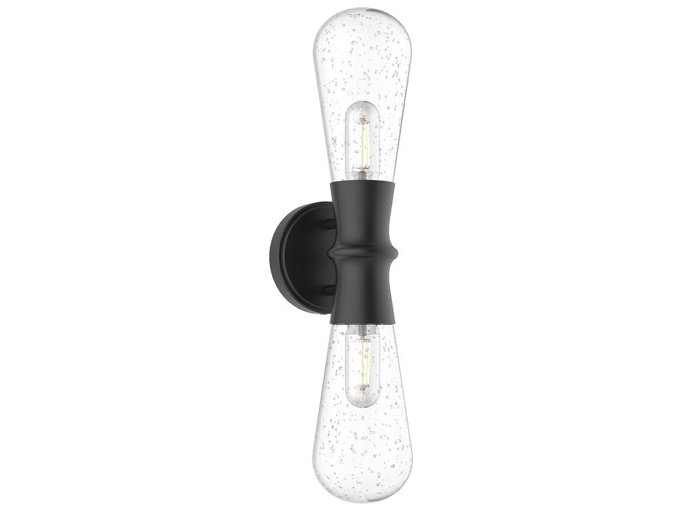Marcel 2-Light Outdoor Wall Light in Textured Black