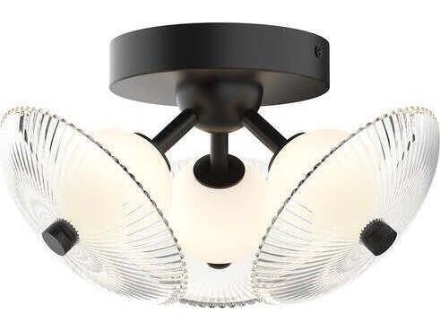 Hera Matte Black Flush Mount