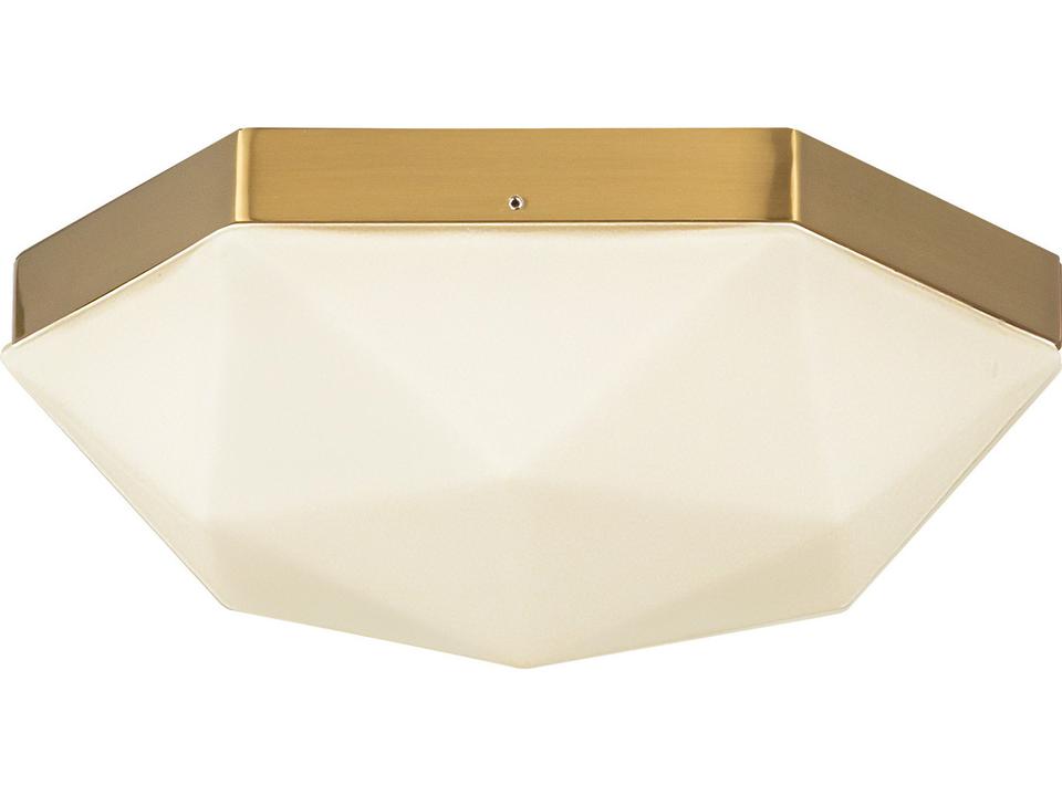 Krysta Flush Mount Ceiling Light Brushed Gold Modern