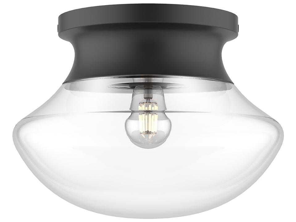 Marcel Flush Mount Ceiling Light Matte Black Modern